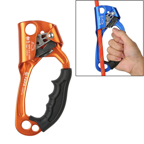 XINDA TP-8606 Pinza per corda portatile anticaduta per lavoro aereo su roccia all'aperto per corda da 8-12 mm di diametro destra, Right