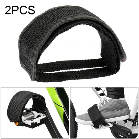Ensemble de pieds pour pédales pour vélo de 2 pièces avec pied pour voyage avec ceinture antiscivole