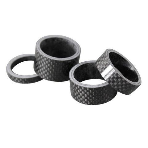 Forcella anteriore per bicicletta Serie sterzo Guarnizione in fibra di carbonio Anello di supporto per poleso stelo Fibra di carbonio 3K 5 / 10 / 15 / 20mm, 4pcs /Set