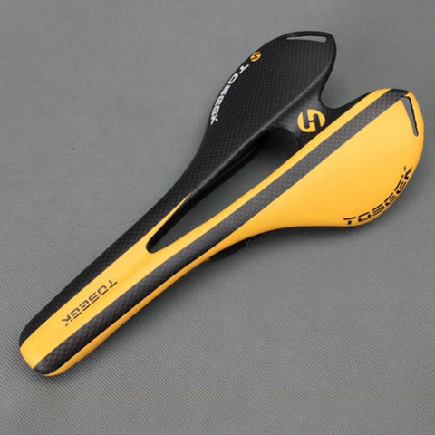 Selle pour vélo avec siège en fibre de carbone TOSEEK pour vélo de route, structure 3K + estinzione, Extinction (Vert), Extinction (Gris), Extinction (Bleu), Extinction (Rouge), Extinction (Blanc), Extinction (Jaune), Extinction (Noir)