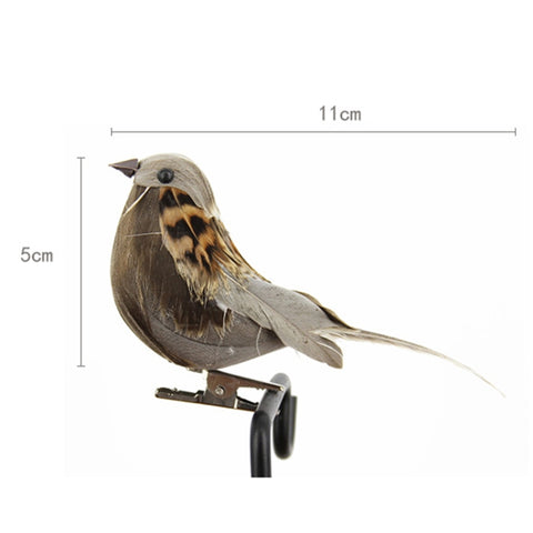 Simulazione Passero Simulazione Piuma Schiuma Uccello Decorazione orticola Consegna colore casuale, Simulation Sparrow Horticultural Decoration