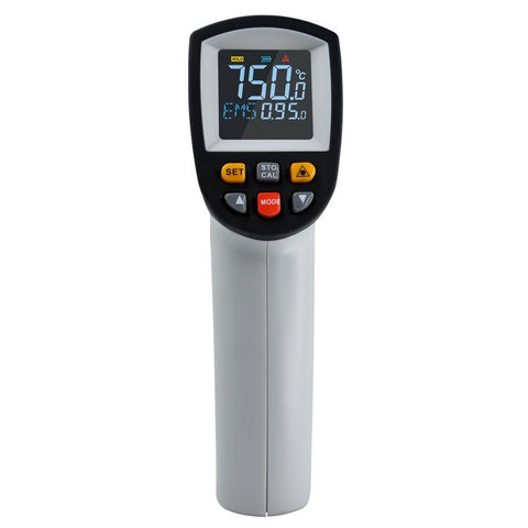 Termometro a infrarossi portatile digitale con punto laser GT750, intervallo di temperatura: -50-750 gradi Celsius senza batteria, GT750