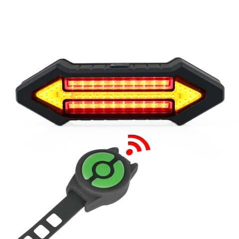 Luce Posteriore per Bicicletta con Telecomando Wireless e Indicatori