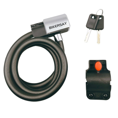 Lucchetto Antifurto BIKERSAY BK011 per Bicicletta con Cavo in Acciaio