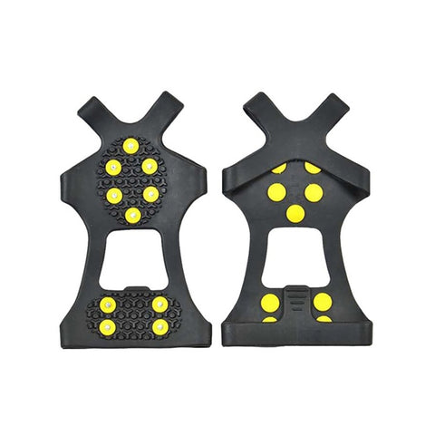 Copriscarpe antiscivolo per esterni con artiglio di ghiaccio a 10 denti per terreno ghiacciato, taglia: XL, Size : XL