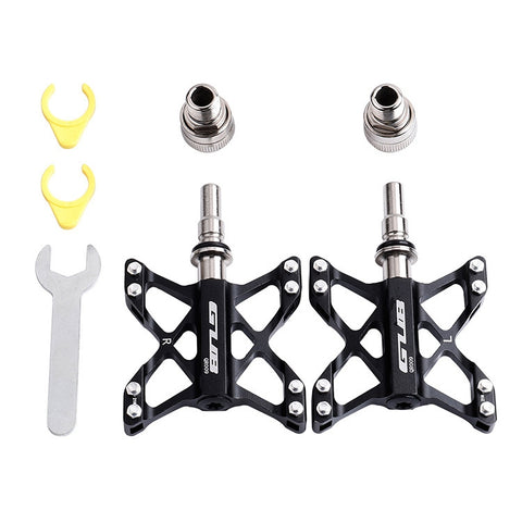 Pédales pour vélo antiscivolo VTT en ligne d'aluminium GUB QR-009, QR-009
