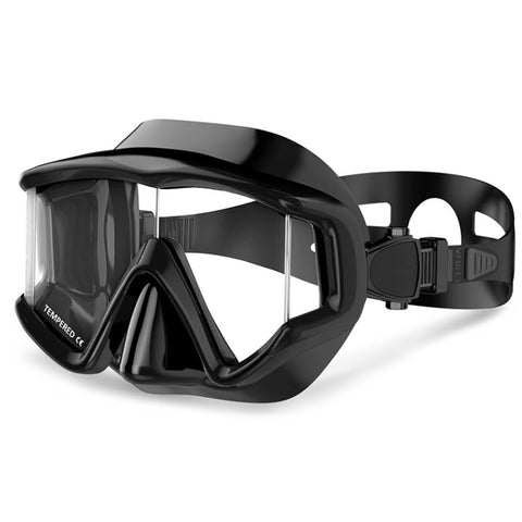 DM600 Maschera subacquea in gel di silice Occhialini da nuoto Attrezzatura subacquea per adulti, DM600 (White), DM600 (Black), DM600 (Black Blue), DM600 (Red + Black)