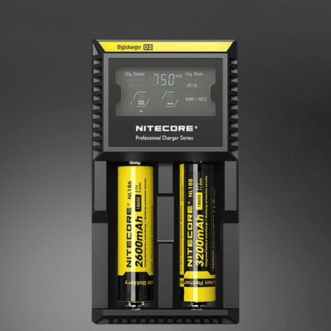 Caricabatterie Intelligente Nitecore D2 con LED per Batterie 14500,