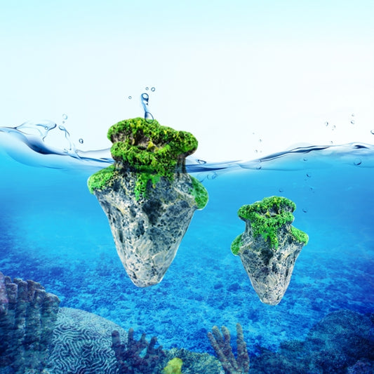 Pomice Galleggiante per Acquario - Roccia Sospesa in Muschio,