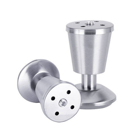 Piedini regolabili in acciaio inox per armadio, 100 mm - Set da 5