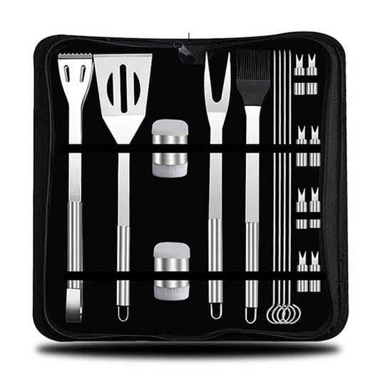 Set di stoviglie da esterno 18 in 1 Set di utensili da picnic per barbecue da campeggio, 18 in 1