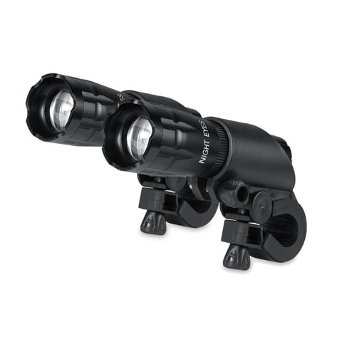 Faro per Mountain Bike 5W Ricaricabile con Zoom - Set di 2 Fari