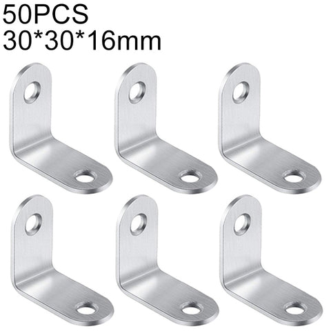Bâton angulaire à 90 degrés en acciaio inossidabile de 50 pièces, bâton angulaire avec bâton de fixation pour mobile, écran de pare-chocs (30 mm), 30 mm (50 pièces)
