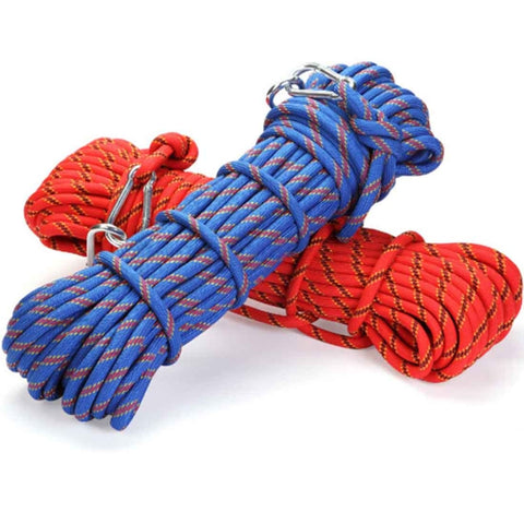 Corda ausiliaria per arrampicata Corda statica Corda di salvataggio di sicurezza, Lunghezza: 10 m Diametro: 10 mm, Length:10m Diameter: 10mm