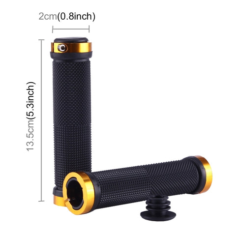 OQSPORT 2 pz Manopole per Bici Manopole per Manubrio Antiscivolo per Biciclette MTB con Chiusura Bilaterale a Canna Dritta, OQSPORT, 801