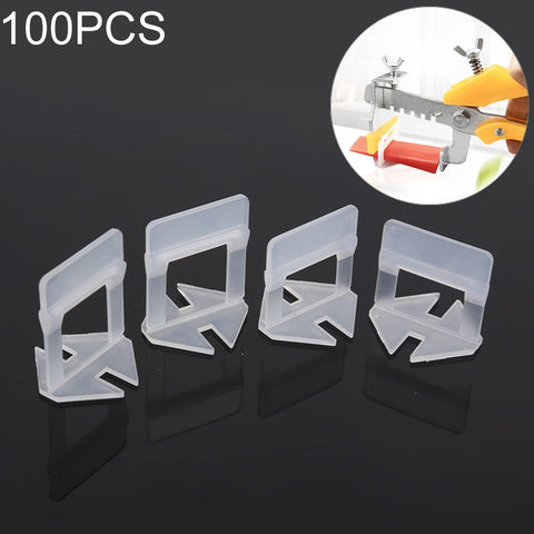 Kit di 100 Clip per Sistema di Livellamento Piastrelle -