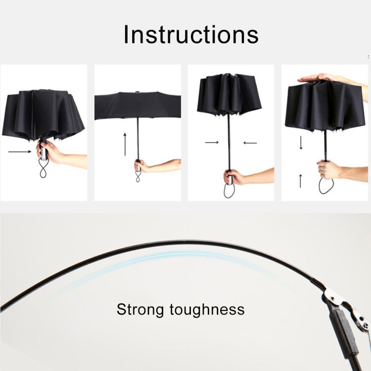 Ombrello automatico portatile anti-UV impermeabile a tre pieghe