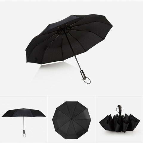 Ombrello anti-UV imperméable à l'eau trois pièces portatile leggero automatique