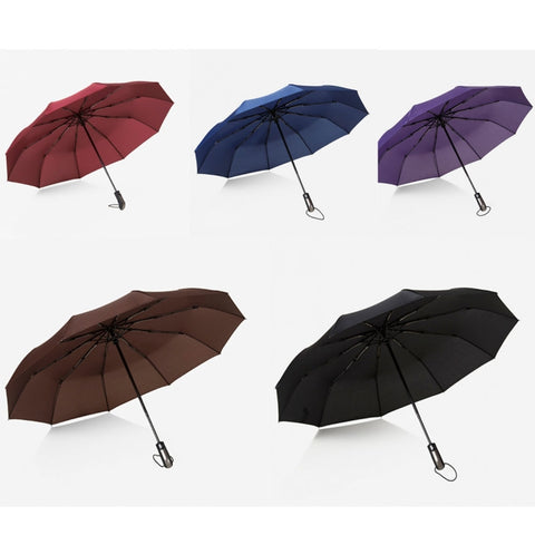 Ombrello anti-UV imperméable à l'eau trois pièces portatile leggero automatique