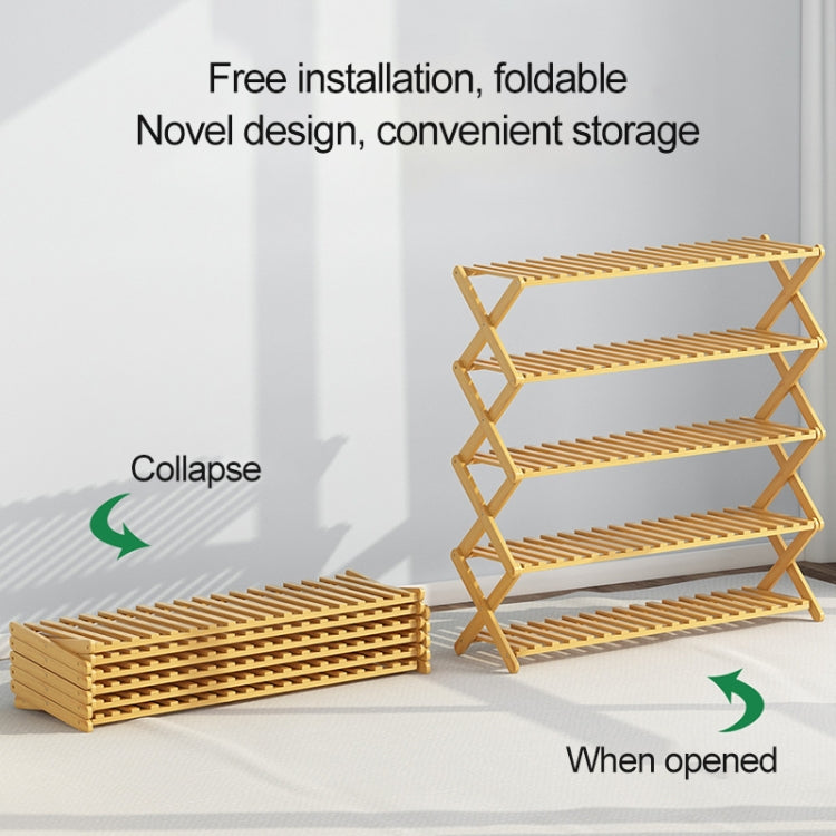Scaffali per piante in vaso pieghevoli in legno massello per soggiorno con balcone a 4 strati, lunghezza: 50 cm, 50cm 4-Layer