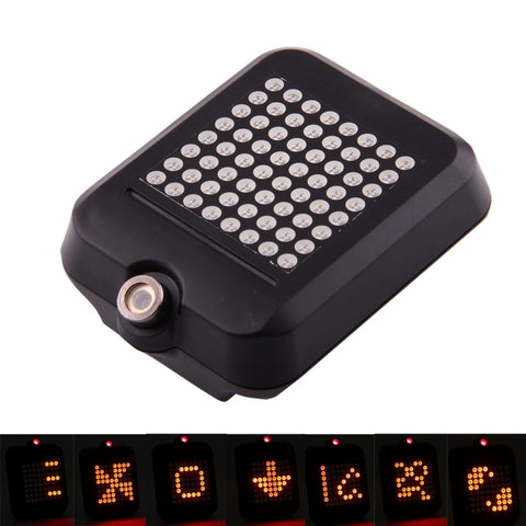 Controllo wireless intelligente della bicicletta Indicatore di direzione ricaricabile tramite USB Luce posteriore per bici160; Luce freno con laser e cinturino di supporto, AQY-0100