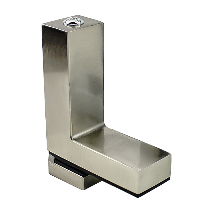 Staffa per pannello a strati in legno di vetro con clip fissa in lega di zinco spazzolato tipo F da 2 pezzi 3-24 mm, 3-24mm Brushed