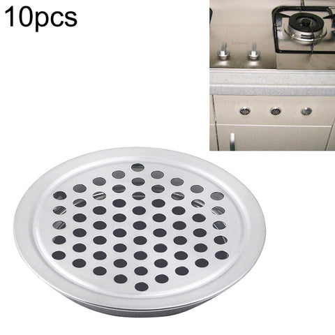 Griglia di Ventilazione Rotonda in Acciaio Inox - 100 Pezzi, 29 mm,