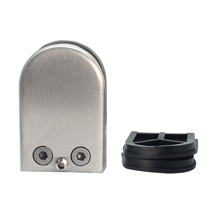 Stainless Steel Curved Clamp for Glass and Wood Railings