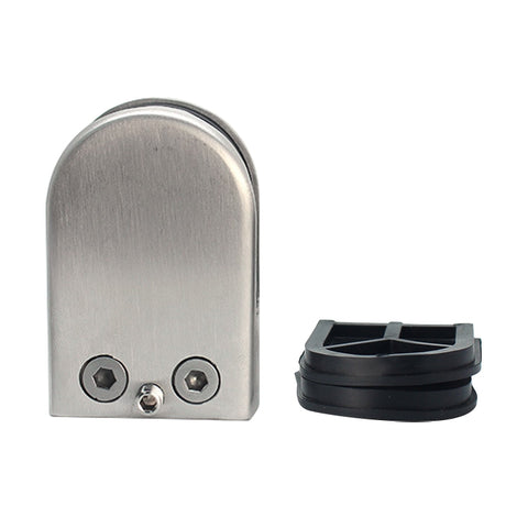 Set di 2 Morsetti Fissi in Acciaio Inox 201 per Ringhiere in Vetro,