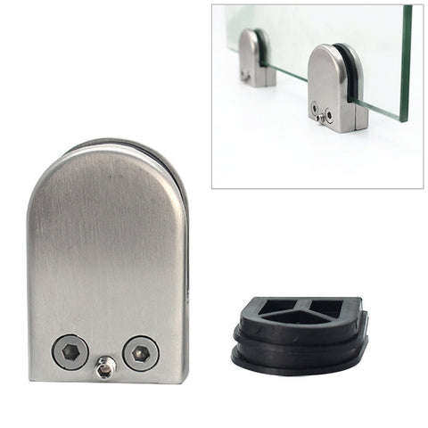 Clip Fissa per Ringhiera in Vetro, 3 Pezzi, Acciaio Inox 304, Curvo,