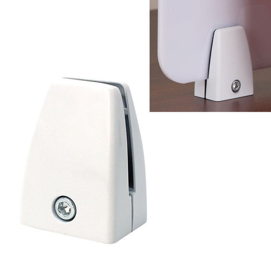 clip-per-divisorio-con-clip-di-fissaggio-per-schermo-da-desktop-da-ufficio-in-lega-di-alluminio-a-forma-piatta-da-5-pezzi-bianco-flat-shape-white - immagine 1