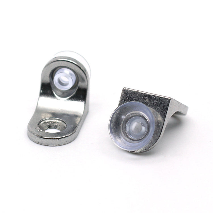 Staffa per piastra a ventosa a strato lucido in lega di zinco ispessita rotonda da 100 pezzi, D, peso: 4,2 g, Round, D