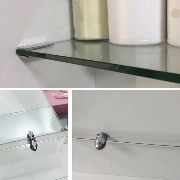 Morsetto di Fissaggio per Vetro Cilindrico 8 mm con Staffa Fissa in