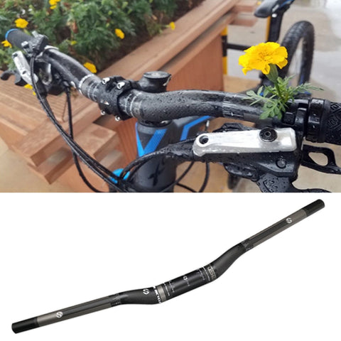 Manubrio per bici da strada in fibra di carbonio TOSEEK 620 mm opaco