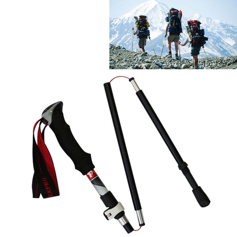 Bastoncini da Trekking Pieghevoli in Alluminio - Lunghezza 28,5 cm,