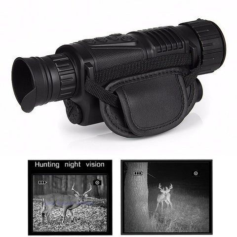 Telescopio monoculare digitale professionale con ricarica USB per visione notturna a infrarossi, P1-0540 Monocular Telescope