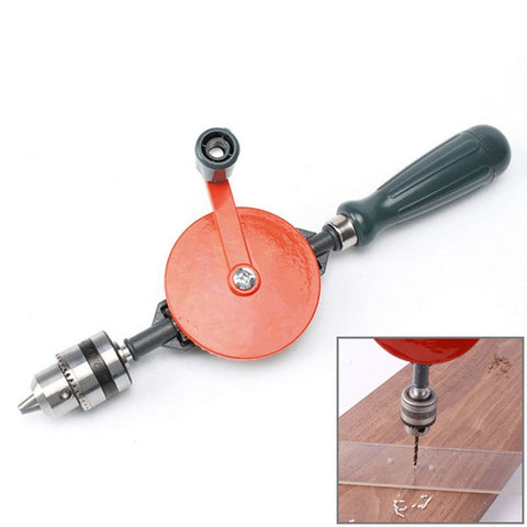 Potente trapano manuale Colata di precisione in acciaio Trapano per la lavorazione del legno fai-da-te Trapano a mano universale Strumenti per forniture didattiche, Woodworking Drill
