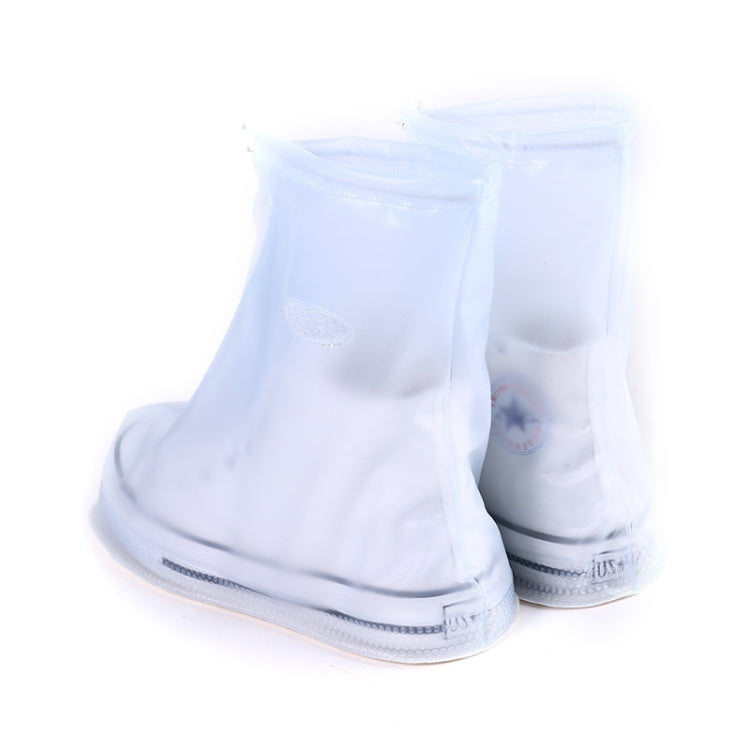 Fashion PVC Non-slip Waterproof Thick-soled Shoe Cover Size: L, Size: L