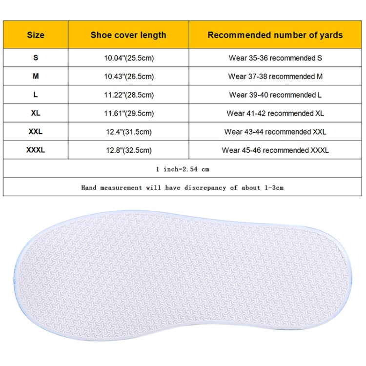Fashion PVC Non-slip Waterproof Thick-soled Shoe Cover Size: L, Size: L