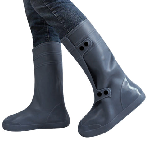 Copriscarpe per adulti antipioggia e antineve a tubo alto. Taglia: XXXL, Taglia: XXXL