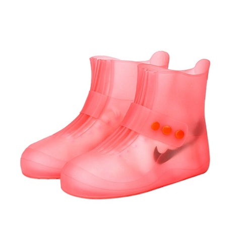 Copriscarpe antiscivolo impermeabile in PVC integrato alla moda con suole ispessite Taglia: 38-39, Size: 38-39