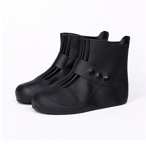 Copriscarpe antiscivolo impermeabile in PVC integrato alla moda con suole ispessite Taglia: 44-45, Size: 44-45