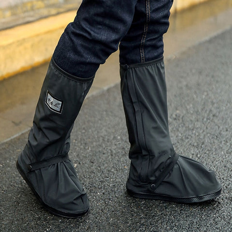 Scarpe da pioggia ispessite antipioggia antipioggia per esterni a tubo alto Taglia: S, Size: S