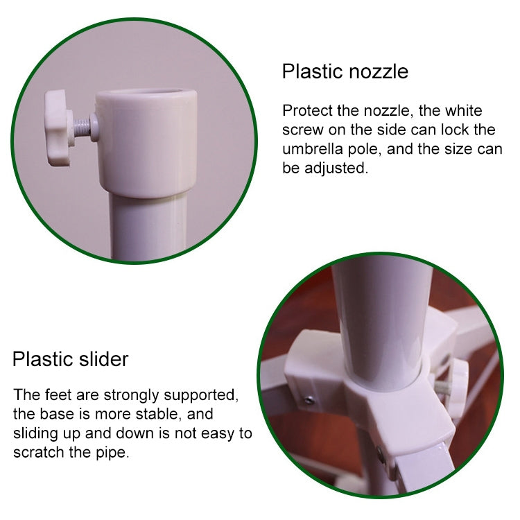 Ombrello Portatile da Pesca con Base Pieghevole per Treppiede - 45x8