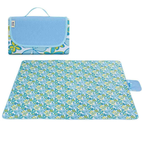 Tappetino da campeggio portatile allargato per esterni Tappetino impermeabile in tessuto Oxford pieghevole a prova di umidità, dimensioni: 145 * 180 cm, consegna di colori e stili casuali, Size: 145x180cm