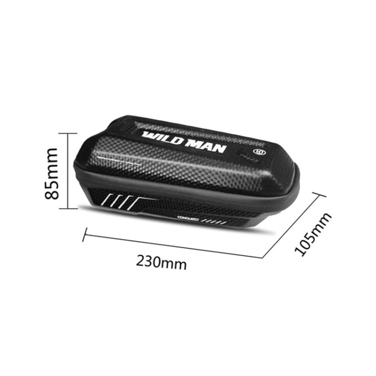 WILD MAN E5 Borsa anteriore impermeabile Borsa per tubo per bicicletta MTB di grande capacità Accessori per l'equitazione, E5