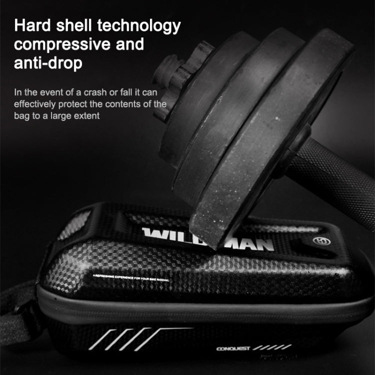 WILD MAN E5 Borsa anteriore impermeabile Borsa per tubo per bicicletta MTB di grande capacità Accessori per l'equitazione, E5