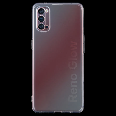 Per OPPO Reno 4 5G Custodia protettiva in TPU trasparente ultrasottile da 0,75 mm, For OPPO Reno 4 5G