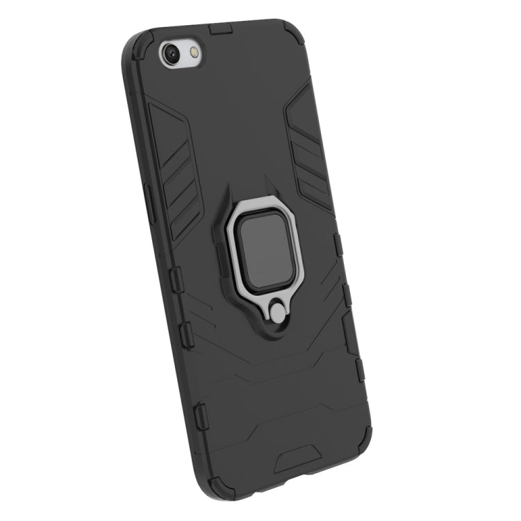 Custodia antiurto in PC e TPU per OPPO R9s con supporto ad anello