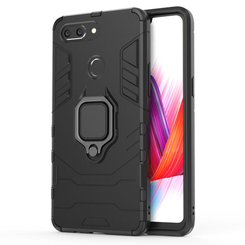 Custodia protettiva antiurto PC + TPU per OPPO R15 Pro, con supporto ad anello magnetico, For OPPO R15 Pro